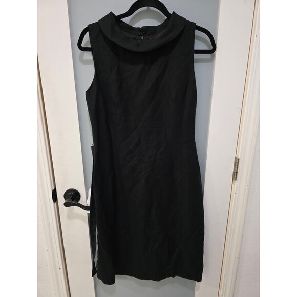 Harold's Dresses & Skirts - Vintage Harold’s Black Linen Blend Dress 8 USA Made Mod 60s Style